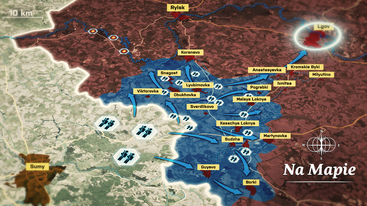 Ukraina umacnia Kursk. Rosja prze na Pokrovsk.