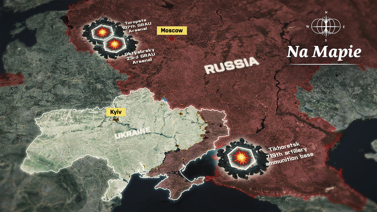 Vuhledar pada, Ukraina niszczy rosyjskie składy [Na Mapie]
