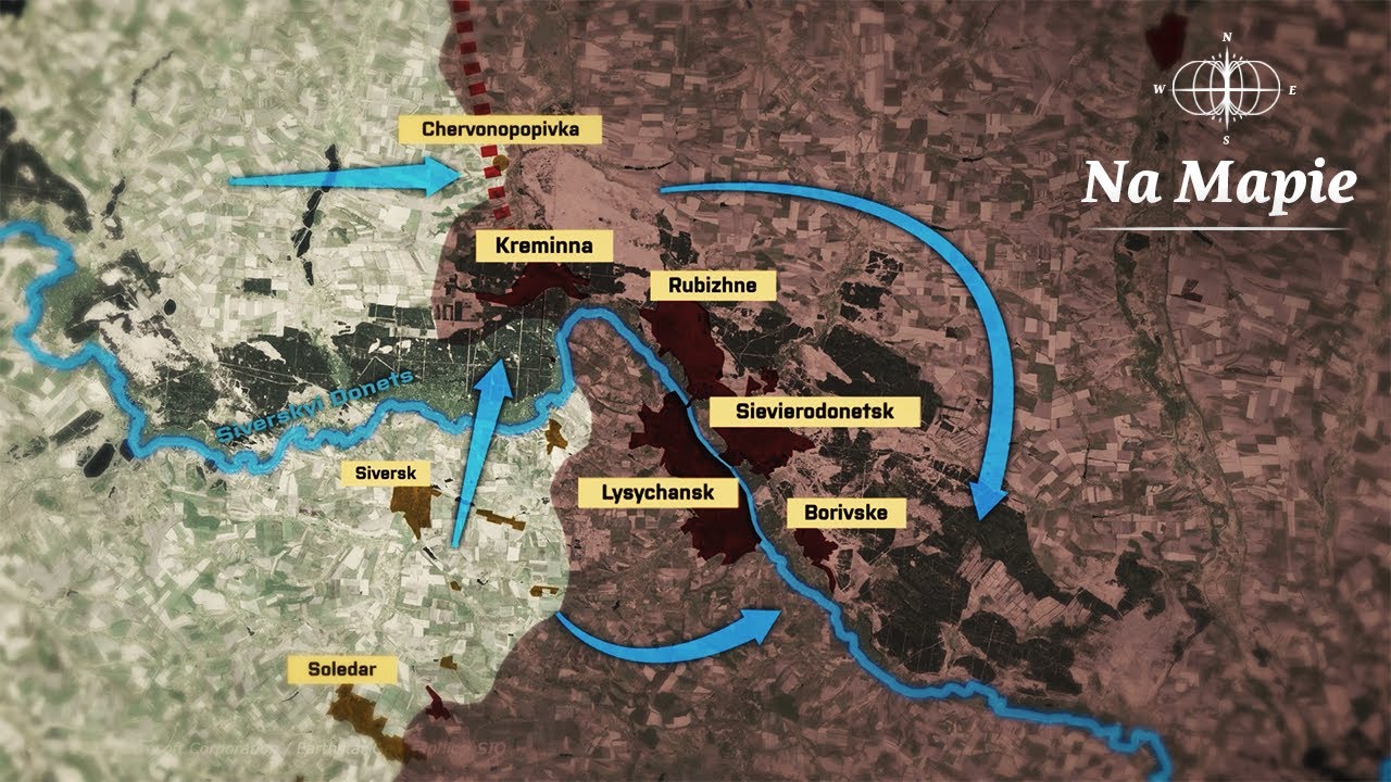 Napór na Kreminną. Epicentrum - Bachmut. [Na Mapie]