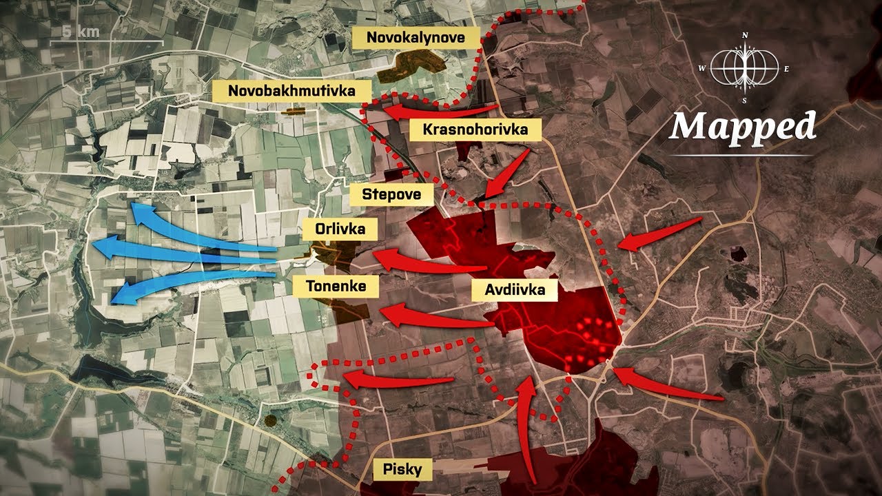 The fall of Avdiivka. UA attacks on RUS refineries [Mapped]